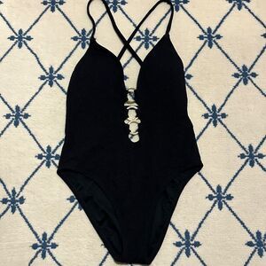 Shade & Shore High Leg One Piece Swimsuit